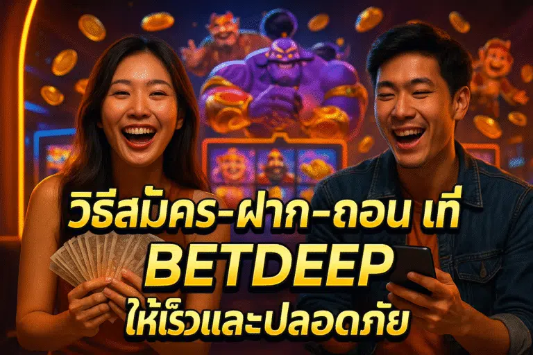 วิธีสมัคร-ฝาก-ถอนที่ BETDEEP ให้เร็วและปลอดภัย