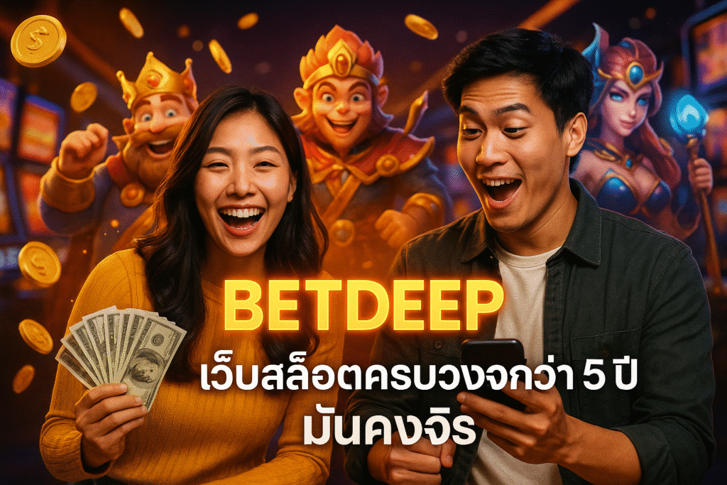 BETDEEP เว็บสล็อตครบวงจรกว่า 5 ปี มั่นคงจริง